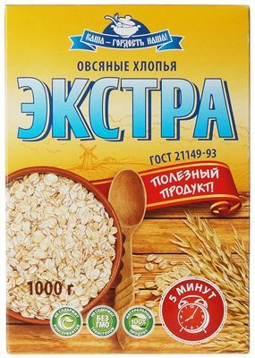 Хлопья овсяные Экстра 1кг - купить в Москве по выгодной цене в интернет ...