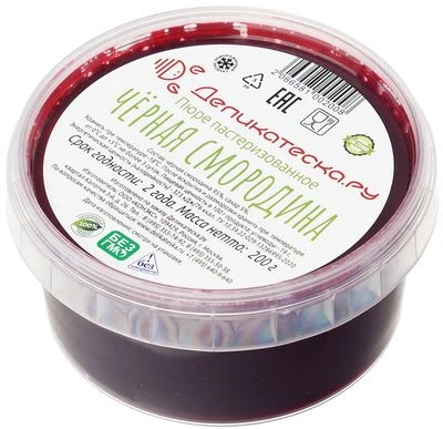 Пюре из черной смородины 200г-0}