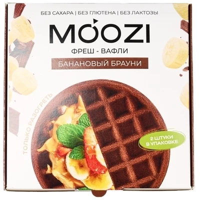 Вафли-фреш Банановый брауни Moozi 100г-0}