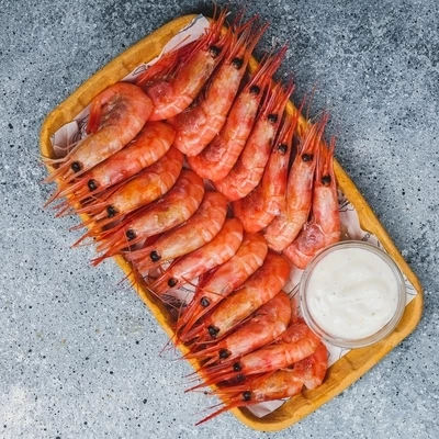 Креветки северные с соусом спайси  200гр-0}