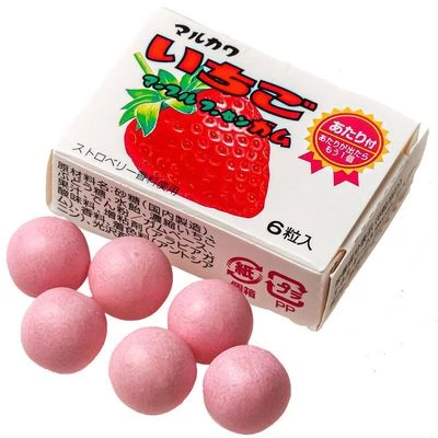 Резинка жевательная Marukawa Клубника Япония 8.1г-0}