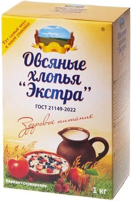 Овсяные хлопья Экстра №3 1кг-1}