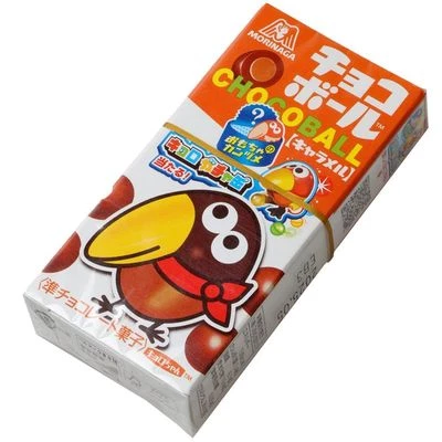 Шоколадный шарик Chocoball Карамель в шоколадной глазури Morinaga Япония 28-1}