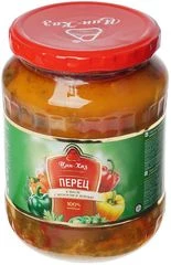 Перец в масле с чесноком и зеленью 680г