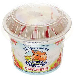 Мороженое Йогуртное с брусникой 6% жир., 100г
