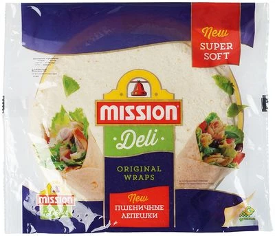 Лепешки Тортильи пшеничные оригинальные 250г-0}