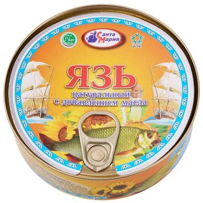 Язь натуральный с добавлением масла Санта Мария 230г-0}