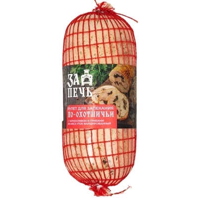 Рулет для запекания из мяса утки фаршированный черносливом и грибами по-Охотничьи 800г-0}