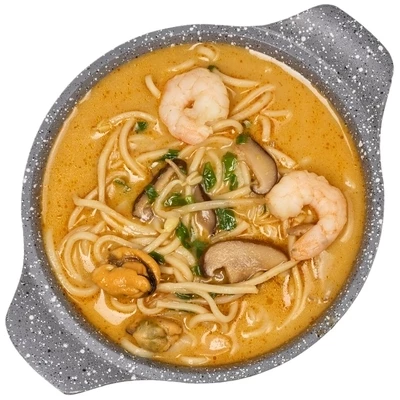 Суп Рамен с Том Ям с морепродуктами Деликатеска 400г-0}