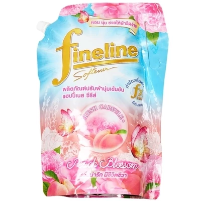Кондиционер для белья концентрированный Fineline Happiness Peach Blossom Поцелуй мечты Тайланд 1.15л-0}