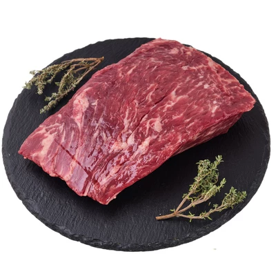 Стейк из мраморной говядины Бавет Мясники охлажденный 300г-0}