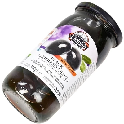 Маслины с косточкой в рассоле Super Mammouth 91-100 Delphi Греция 350г-1}