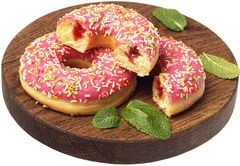 Пончики Донатс с клубничной начинкой 140г