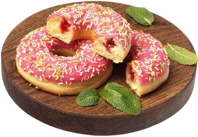 Пончики Донатс с клубничной начинкой 140г-0}