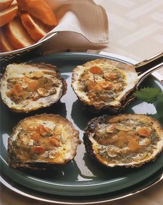 Устрицы на гриле