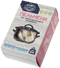 Пельмени из командорского кальмара без сахара и консервантов 500 гр