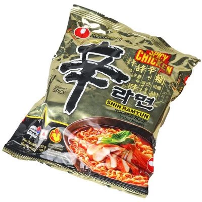 Лапша быстрого приготовления Шин рамен со вкусом острой курицы 120г-0}