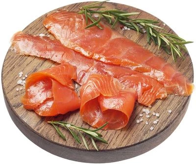 Форель холодного копчения сухого посола без консервантов нарезка 100г-0}