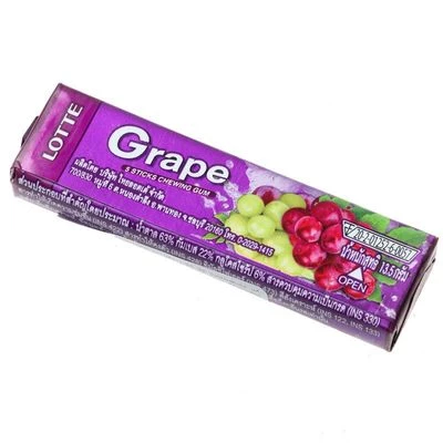 Резинка жевательная Grape Виноград Тайланд 13.5г										-1}