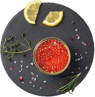 Икра красная кеты охотской без консервантов замороженная 130г-1}