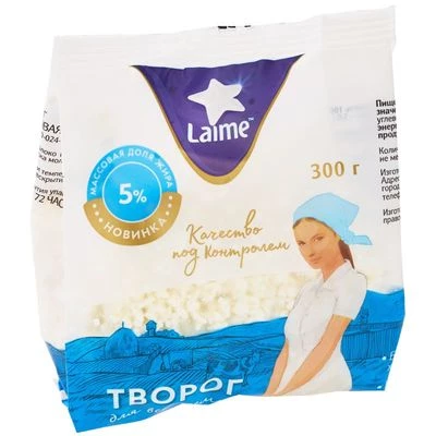 Творог Laime 5% жир.300г-0}