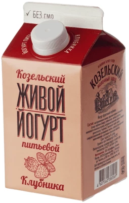 Йогурт живой Клубника 2,5% жир., 450г РАСПРОДАЖА-1}