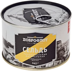 Сельдь тихоокеанская натуральная 245г