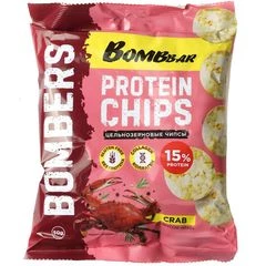 Чипсы цельнозерновые протеиновые со вкусом Краб 50г