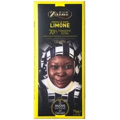 Шоколад горький 70% какао со вкусом лимона Италия 75г