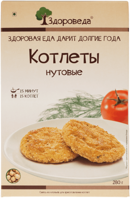 Котлеты нутовые 280г - купить в Москве по выгодной цене в интернет ...