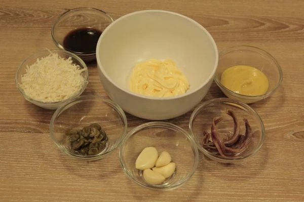 Необходимые продукты для соуса.