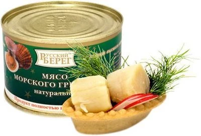 Мясо гребешка консервированное 240г-0}