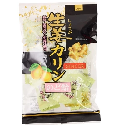 Леденцы имбирные Ginger Quince с айвой Matsuya Япония 130г-0}