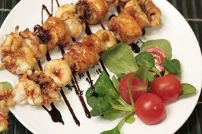 Шашлычок из морепродуктов