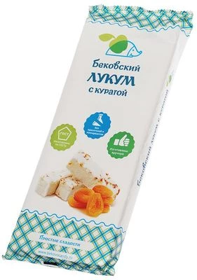 Лукум бековский с курагой без красителей и консервантов 250г-1}
