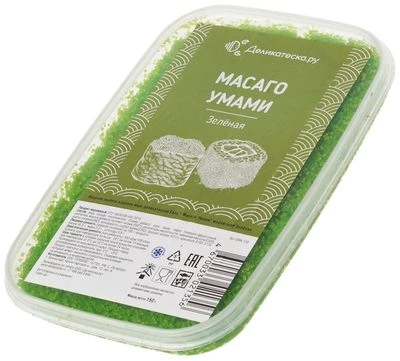Икра Масаго умами зеленая замороженная Деликатеска 150г-1}