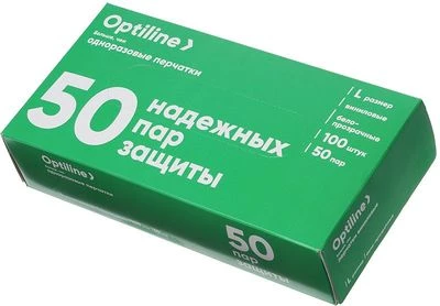 Перчатки виниловые  L 100шт-1}