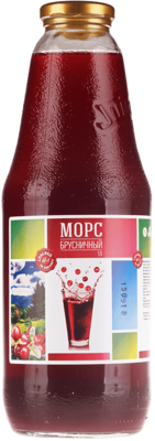 Морс Брусничный 1л-0}