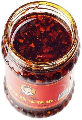 Соус острый с хрустящим перцем чили Lao Gan Ma Китай 210г-1}