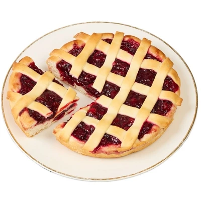 Пирог Домашний с вишней и клюквой Деликатеска 300г-0}