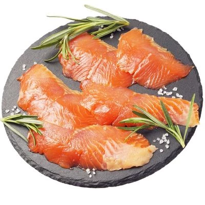 Форель слабосоленая нарезка 150г-0}