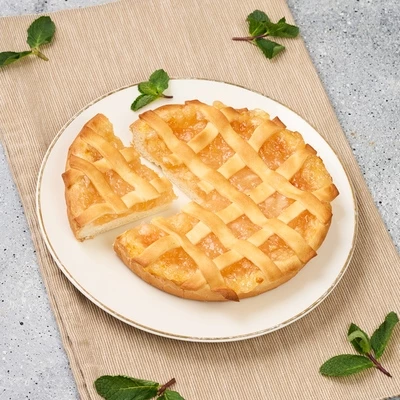 Пирог Домашний с лимоном и абрикосом Деликатеска 300г -1}