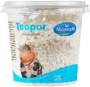 Творог ГОСТ 5% жир., 200г