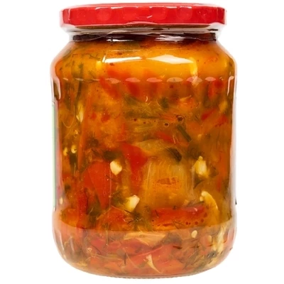 Перец в масле с чесноком и зеленью по домашнему рецепту 680г-1}