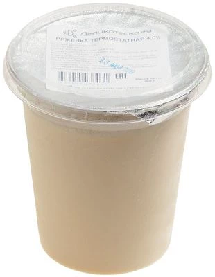 Ряженка термостатная 4% жир., 350г-0}