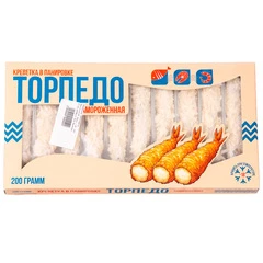 Креветки Торпедо очищенные в панировке 21/25 200г