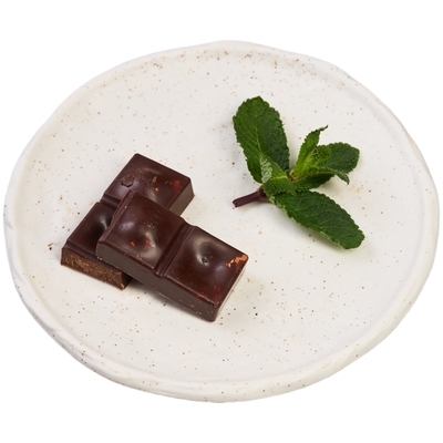 Шоколад горький 59% без сахара с вишней и миндалем Пища богов 30г-0}