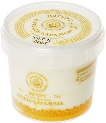 Йогурт груша-карамель 2,5% жир., 315г - купить в Москве по выгодной ...