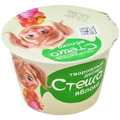 Творожный крем-десерт с яблоком Стеша 5% жир. 100г