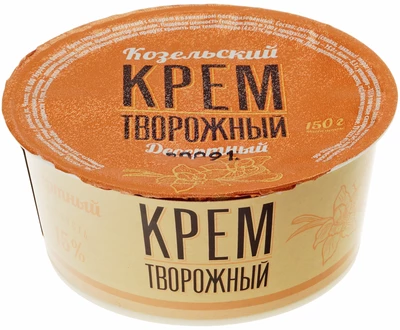 Крем творожный Десертный 15% жир. 150г-0}